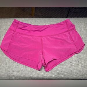Lululemon Pink Speed Up Low-Rise Lined Shorts